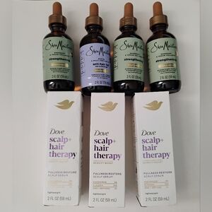 Hair Oils Lot Dove Scalp Density Serum Shea Moisture Strengthening Collagen